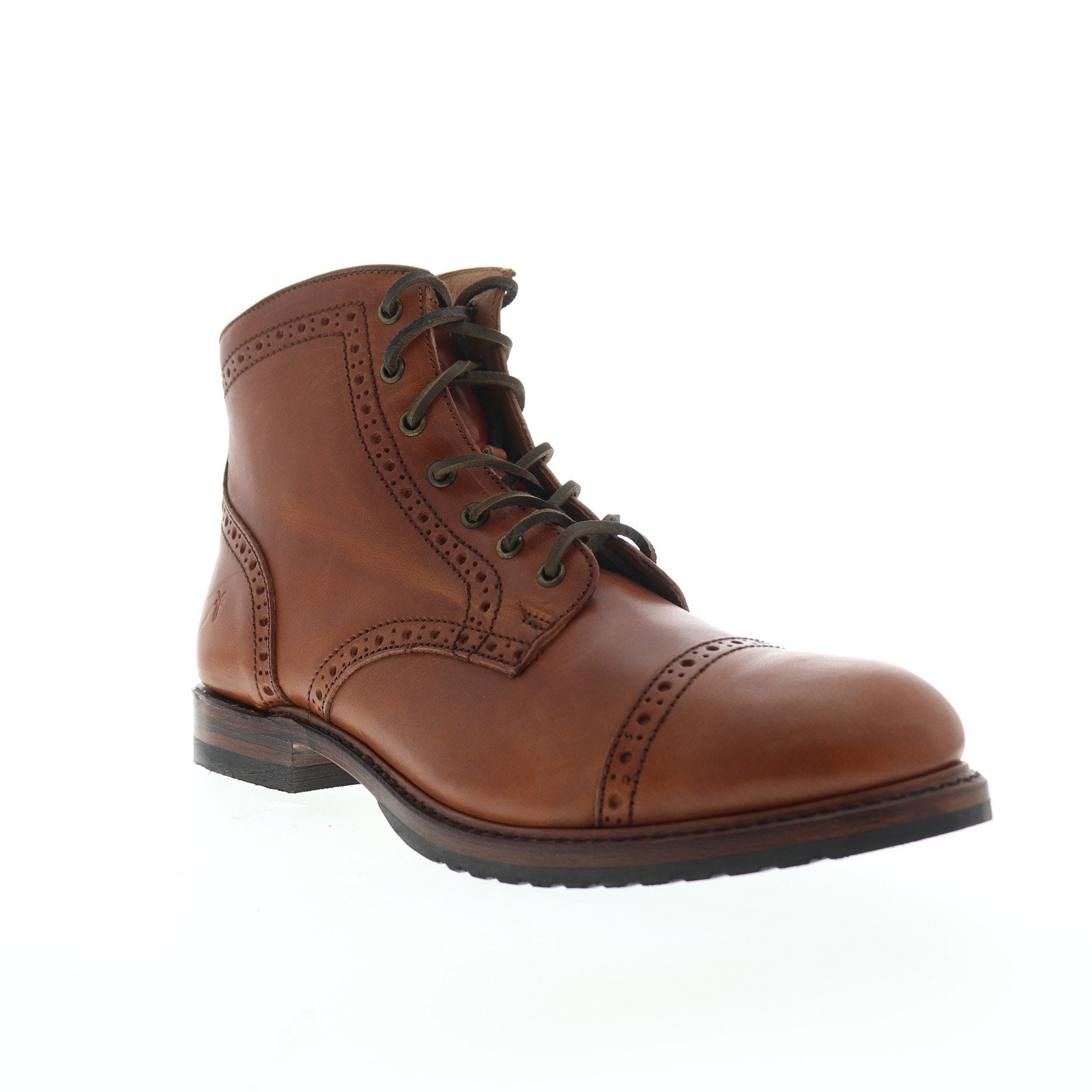 frye logan brogue cap toe