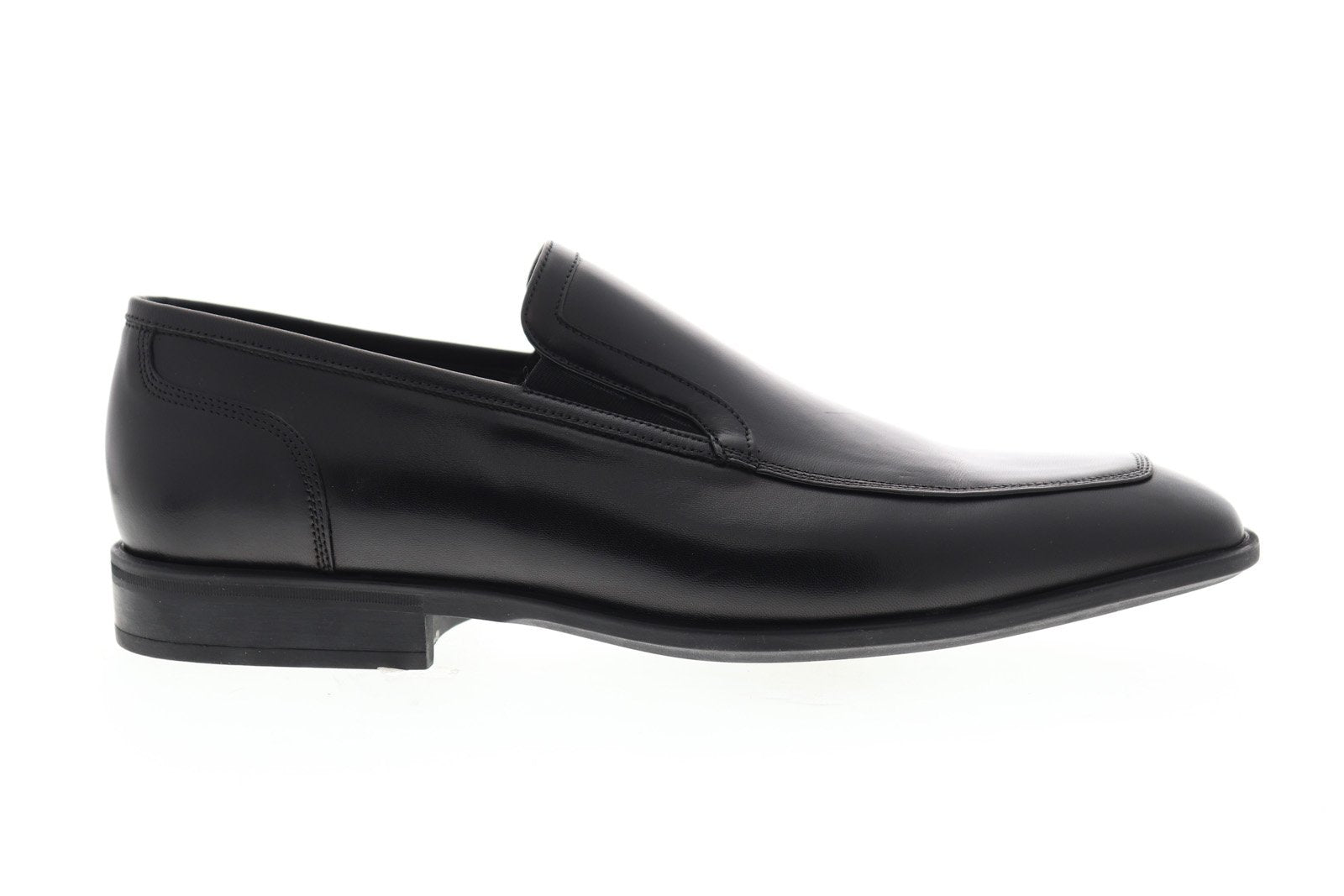 Bruno Magli Firenze BM600319 Mens Black Leather Slip On Casual Loafers ...