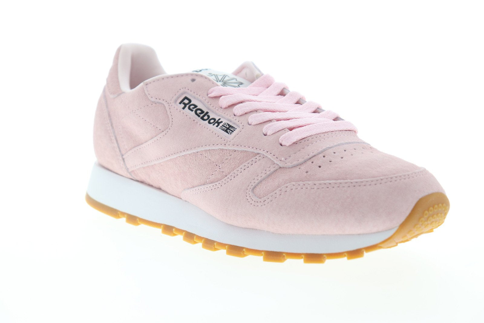 Reebok Classic Leather Mens Pink Suede Sneake Ruze Shoes