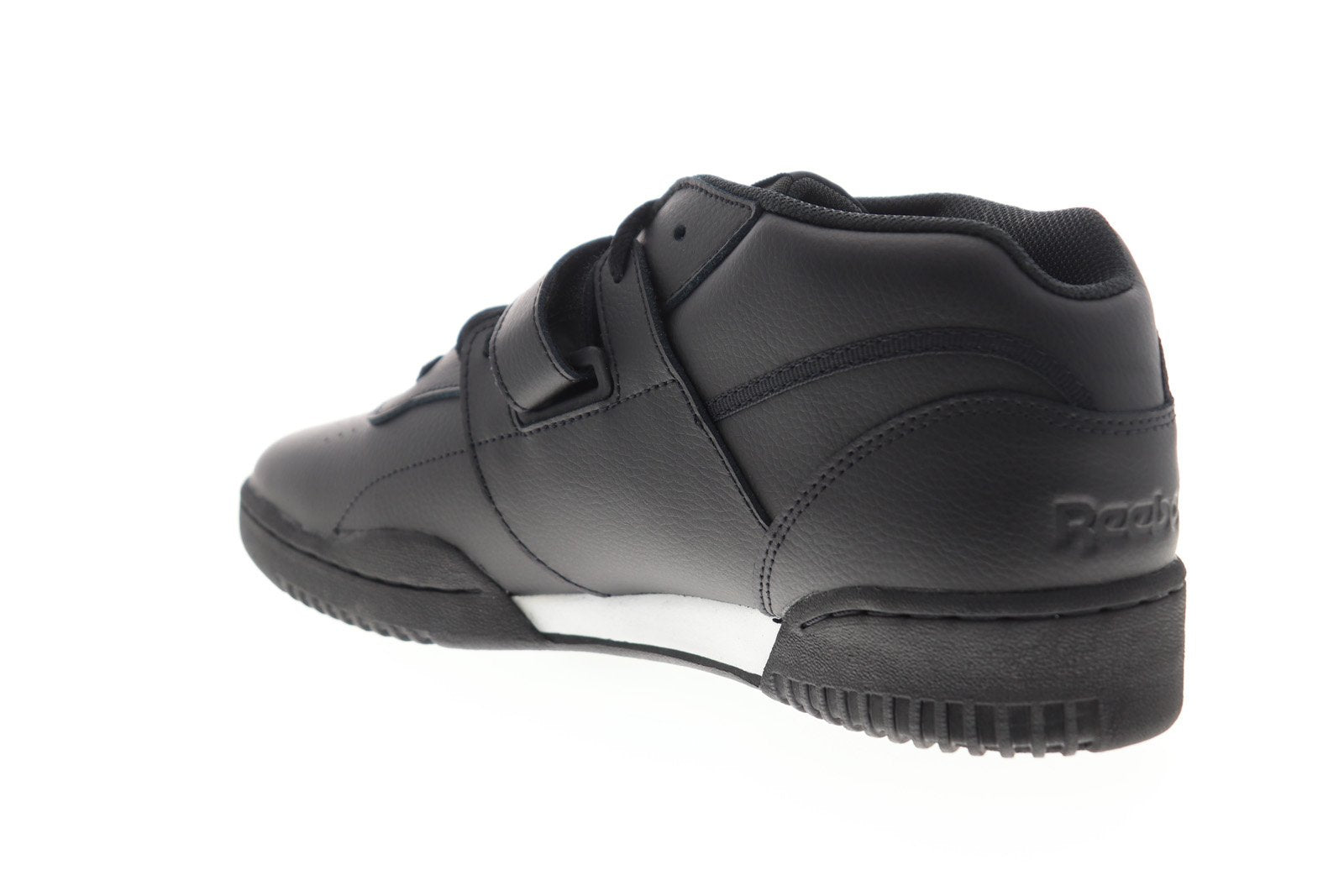 Reebok Workout Clean Mid Strap CN7408 Mens Black Lifestyle - Shoes