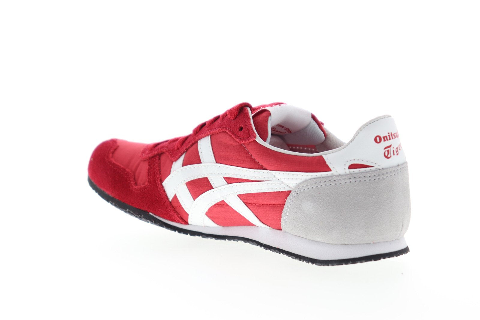 Onitsuka Tiger Serrano D109L-2502 Mens Red Suede Lifestyle Sneakers Sh ...