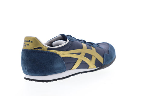 Onitsuka Tiger Serrano D109l 5094 Mens Blue Suede Lifestyle Sneakers S Ruze Shoes