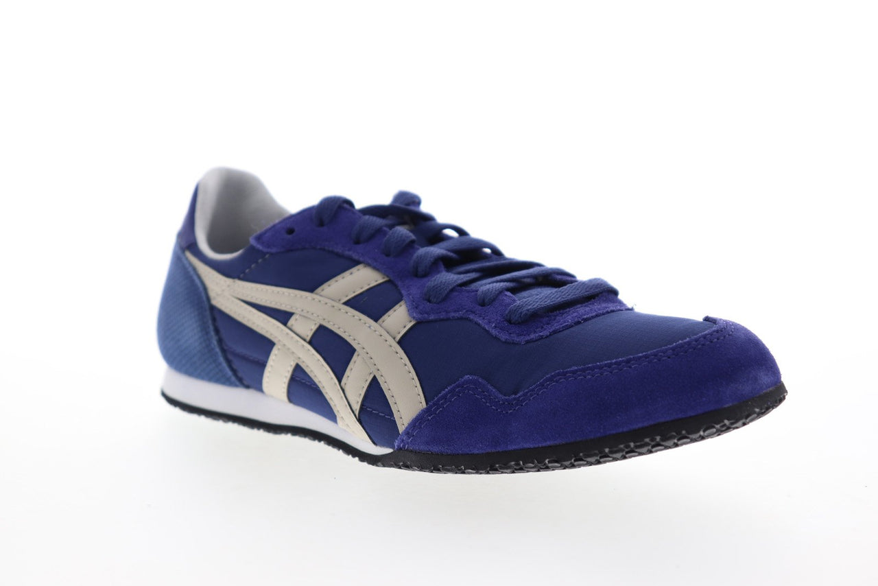 Onitsuka Tiger Serrano D7L4L-4912 Mens Blue Suede Lifestyle Sneakers S ...