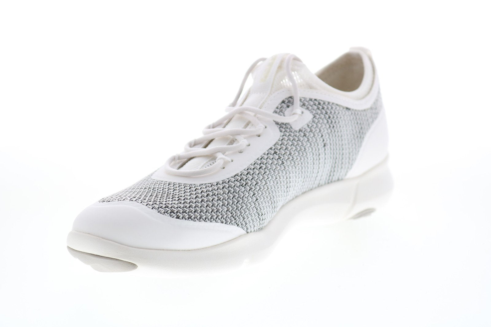 Geox Nebula X Womens Gray Canvas Lace Up Euro Sneaker Ruze Shoes