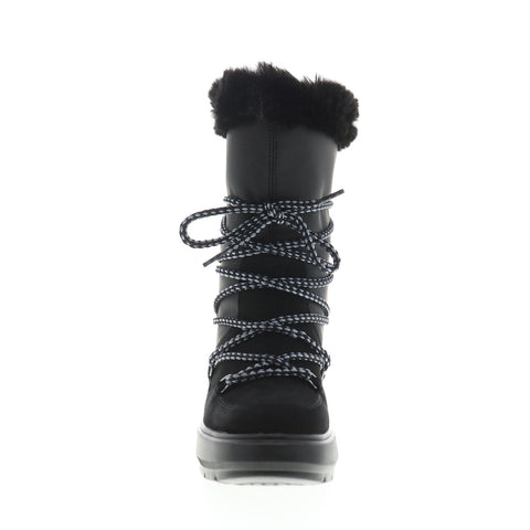 Geox Kaula Abx D94AWC022GHC9999 Womens Black Up Mid Calf - Ruze Shoes