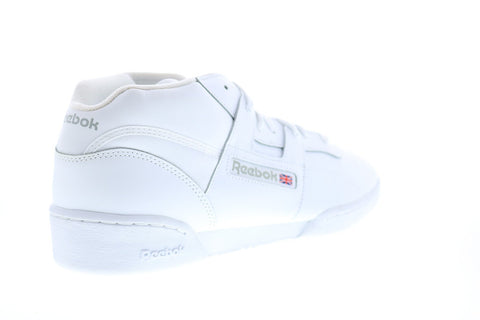 Doe herleven Verwacht het havik Reebok Workout Mid DV4576 Mens White Lace Up Lifestyle Sneakers Shoes -  Ruze Shoes