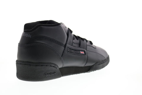 Boom Barry glas Reebok Workout Mid DV4577 Mens Black Lace Up Lifestyle Sneakers Shoes -  Ruze Shoes