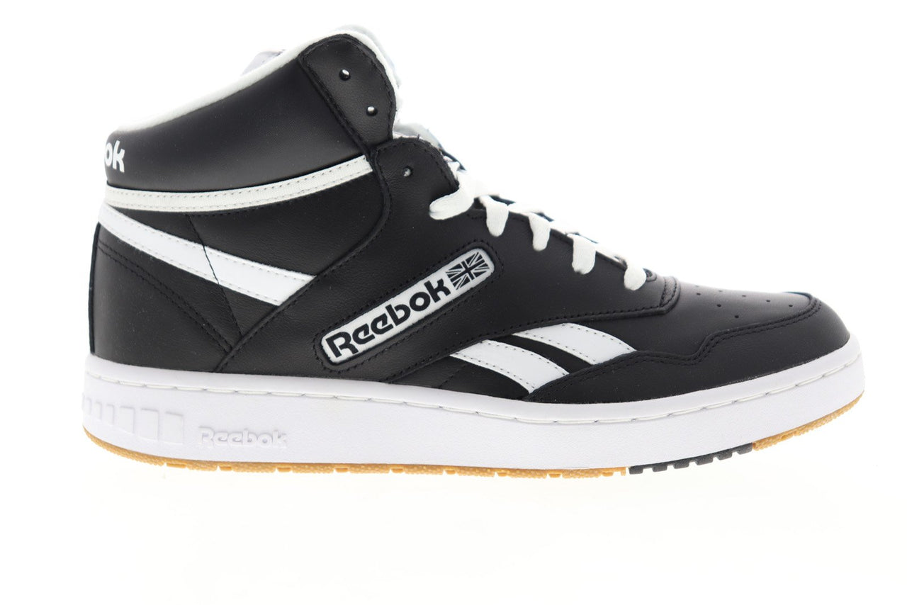 Reebok BB 4600 EH2136 Mens Black Leather High Top Basketball Sneakers ...
