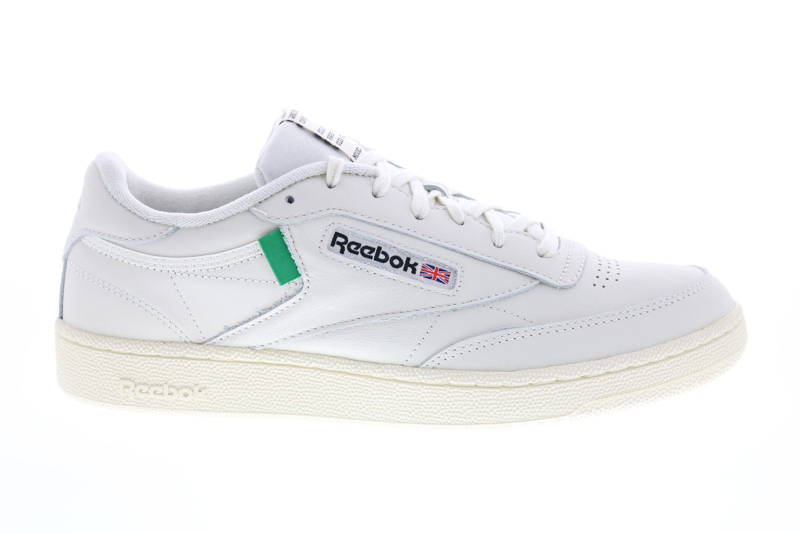 Reebok Club C 85 FX1378 Mens White Leather Lifestyle Sneakers Shoes ...