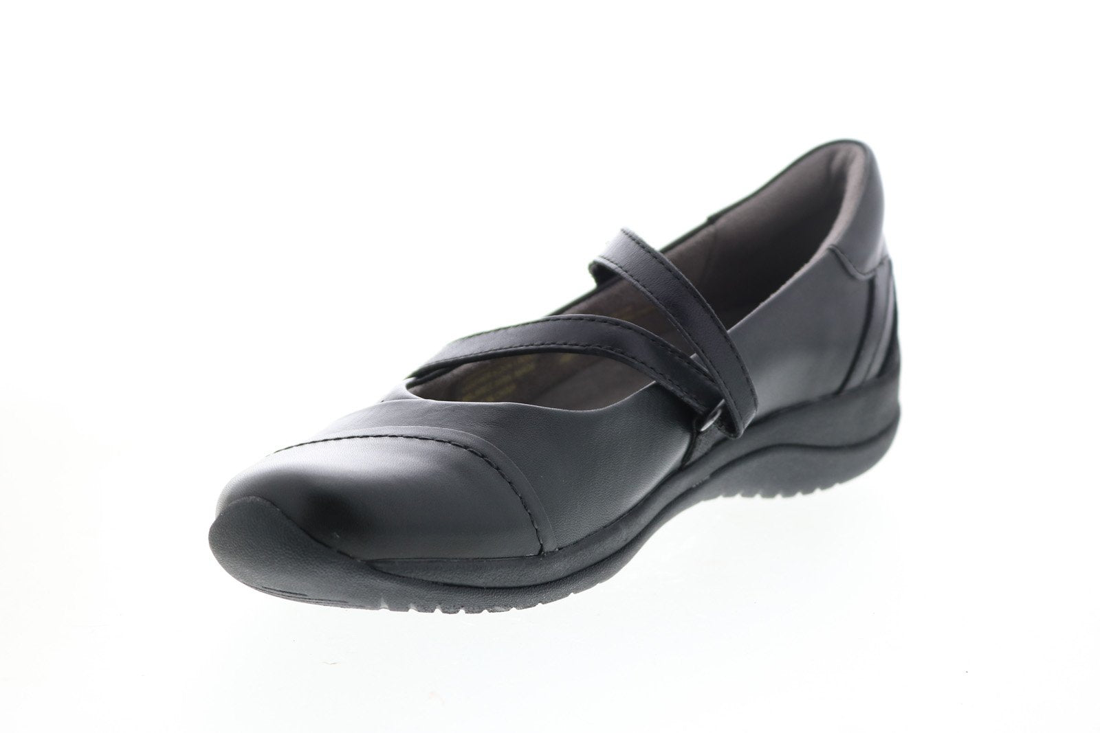 Earth Kara Galilei Womens Black Leather Slip On Mary Jane Flats Shoes ...