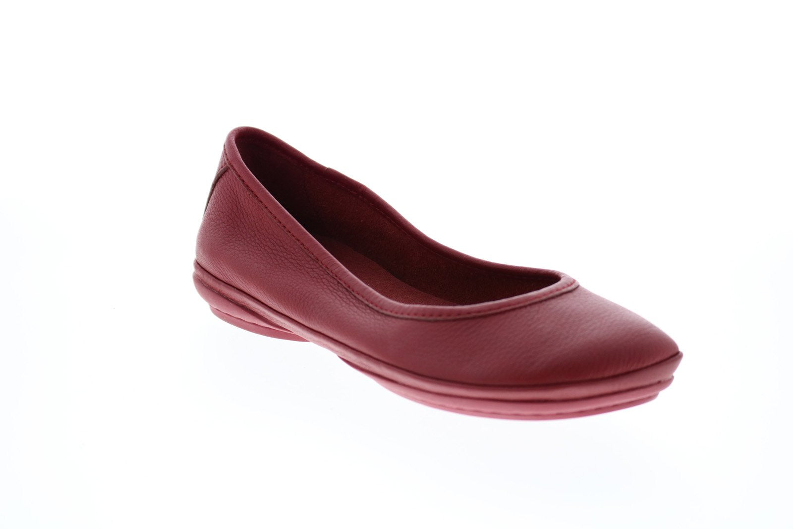 Camper Right Nina K200387-013 Womens Red Leather Slip On Flats Ballet ...
