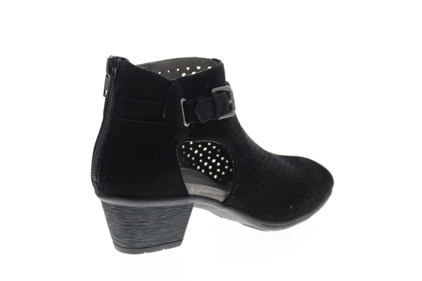Earth Marietta Seren Womens Black Suede Strap Ankle & Booties Boots ...