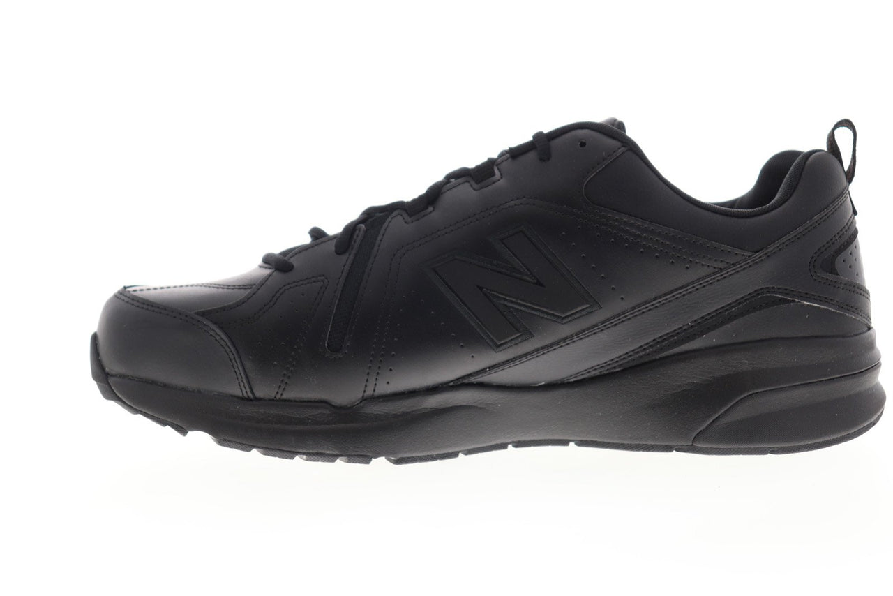 New Balance 608V5 MX608AB5 Mens Black Leather Low Top Sneakers Shoes ...