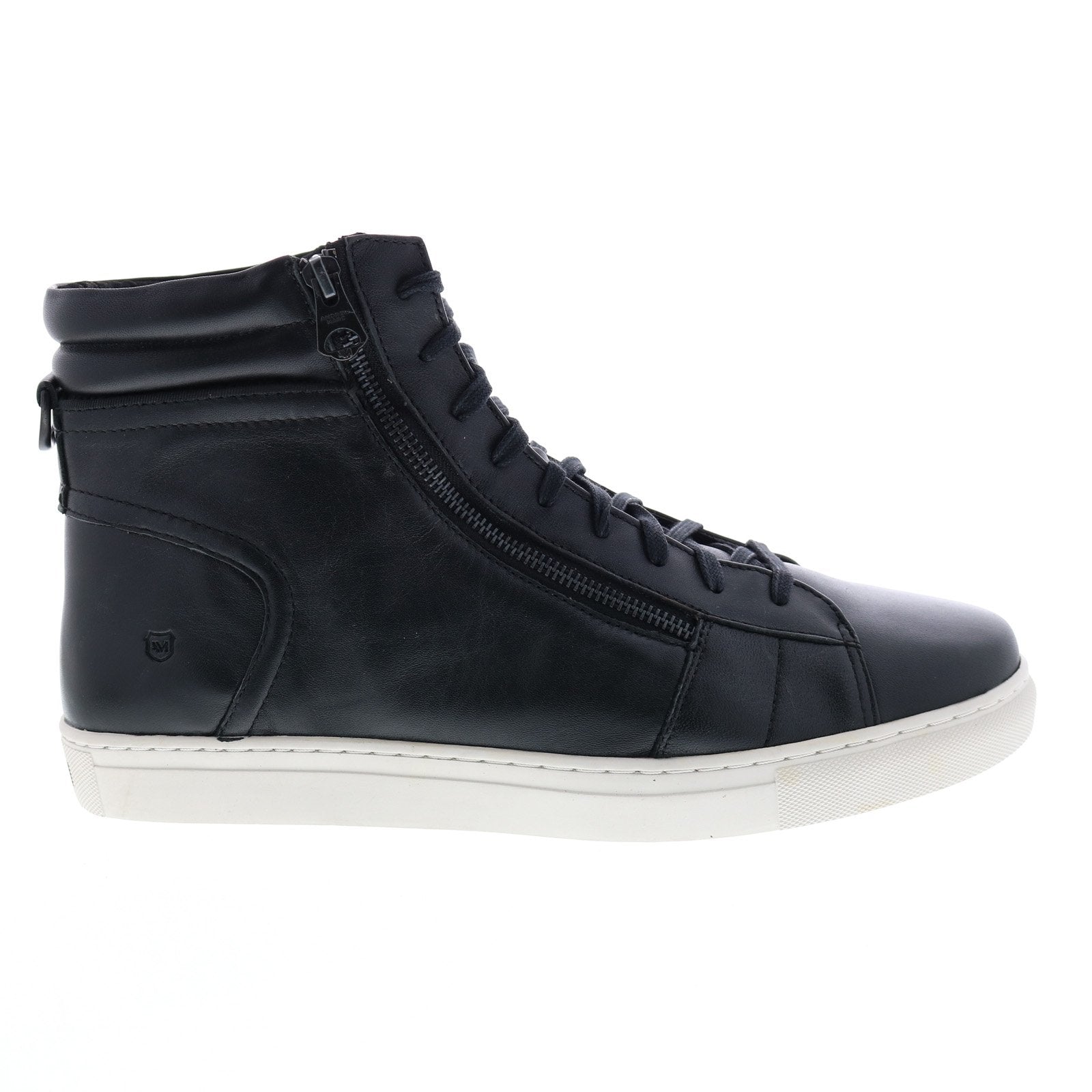 Andrew Marc Remsen AMREMSL-060 Mens Black Leather Lifestyle Sneakers S ...