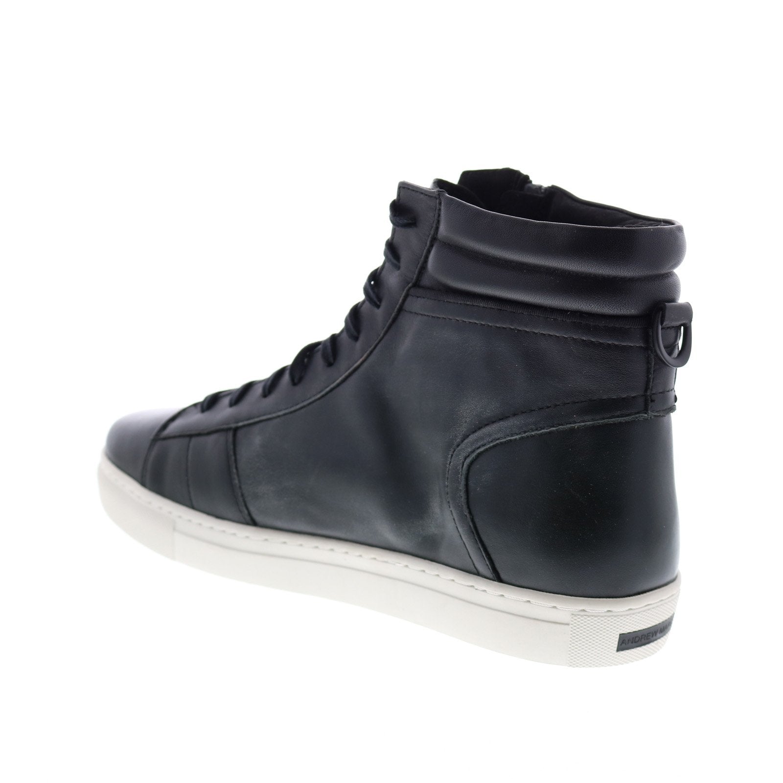 Andrew Marc Remsen AMREMSL-060 Mens Black Leather Lifestyle Sneakers S ...