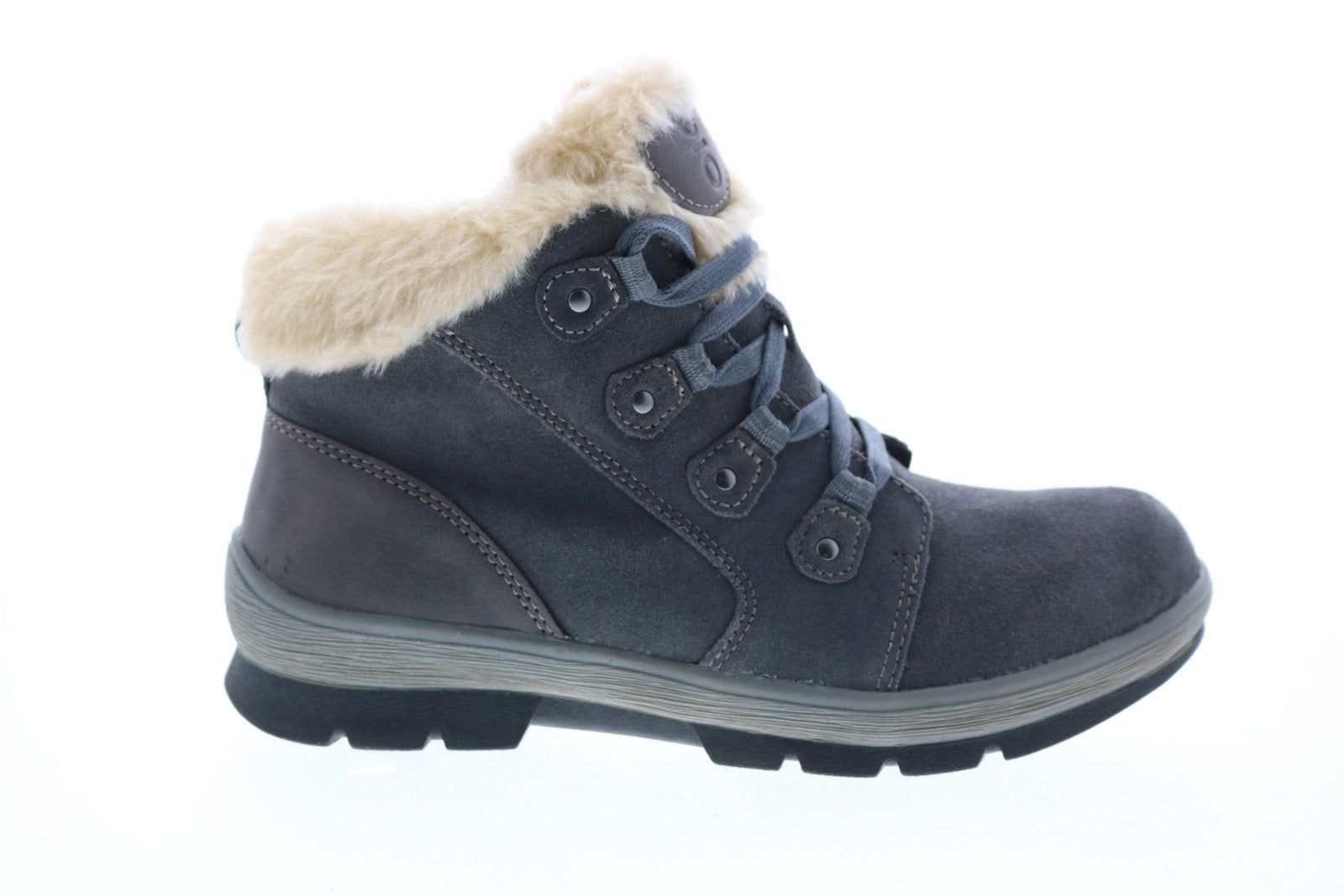 Earth Origins Sherpa Scarlett Womens Gray Suede Lace Up Ankle & Bootie ...