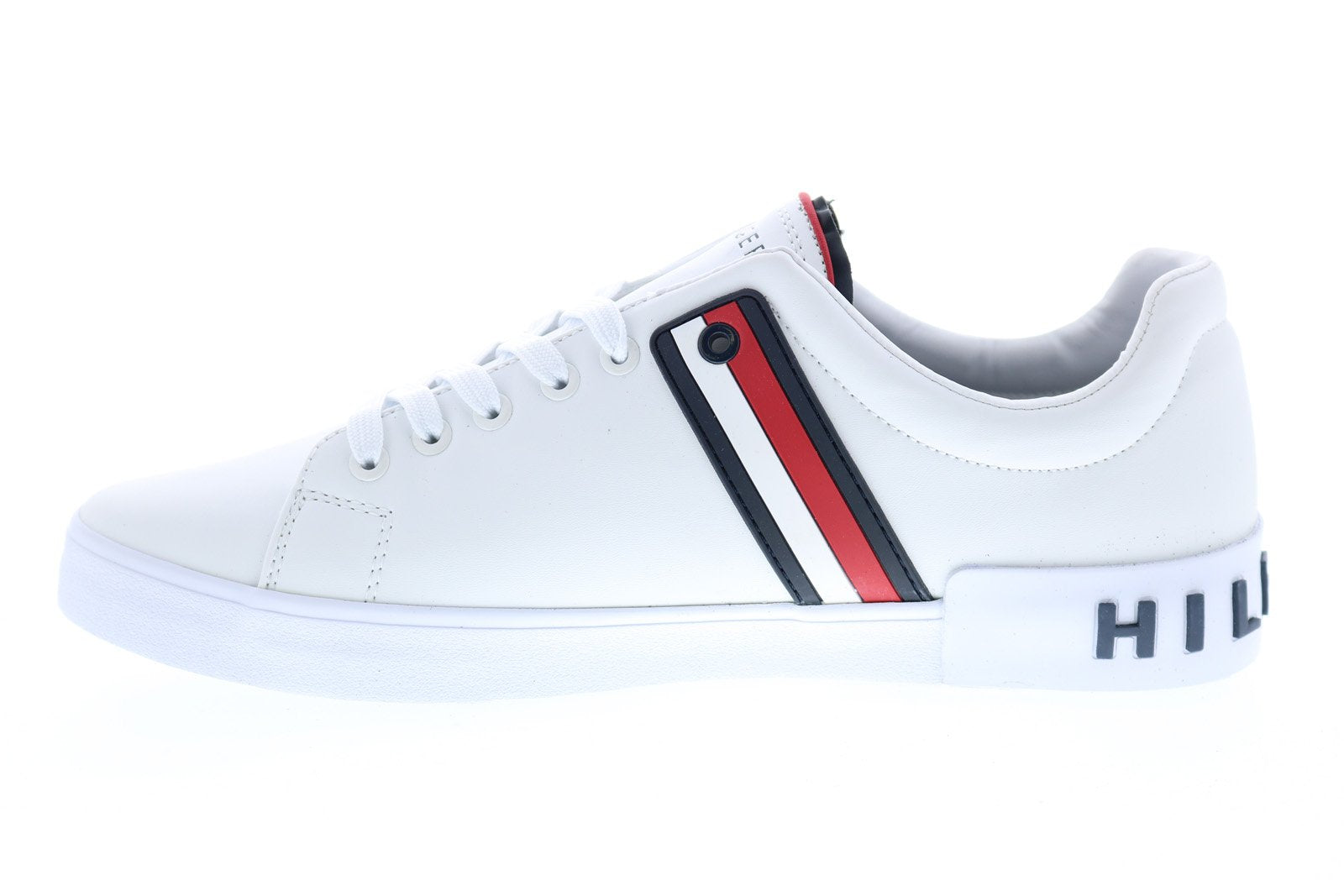 Tommy Hilfiger Ramus TMRAMUS Mens White Synthetic Designer Sneakers Sh ...