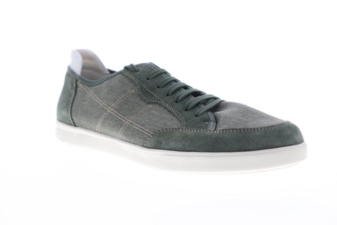 Geox U Walee Green Suede Low Lace Up Euro Sneakers Shoes - Ruze Shoes
