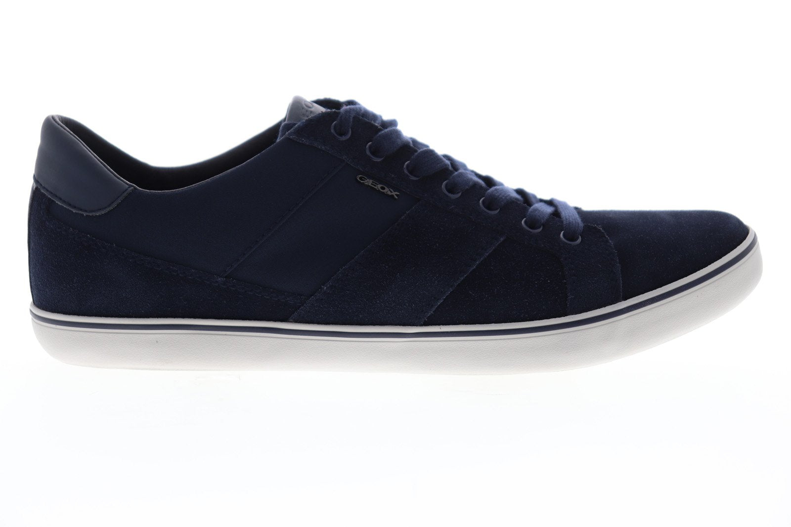 Geox U Box Blue Suede Low Lace Up Euro Sneakers Shoes - Ruze Shoes