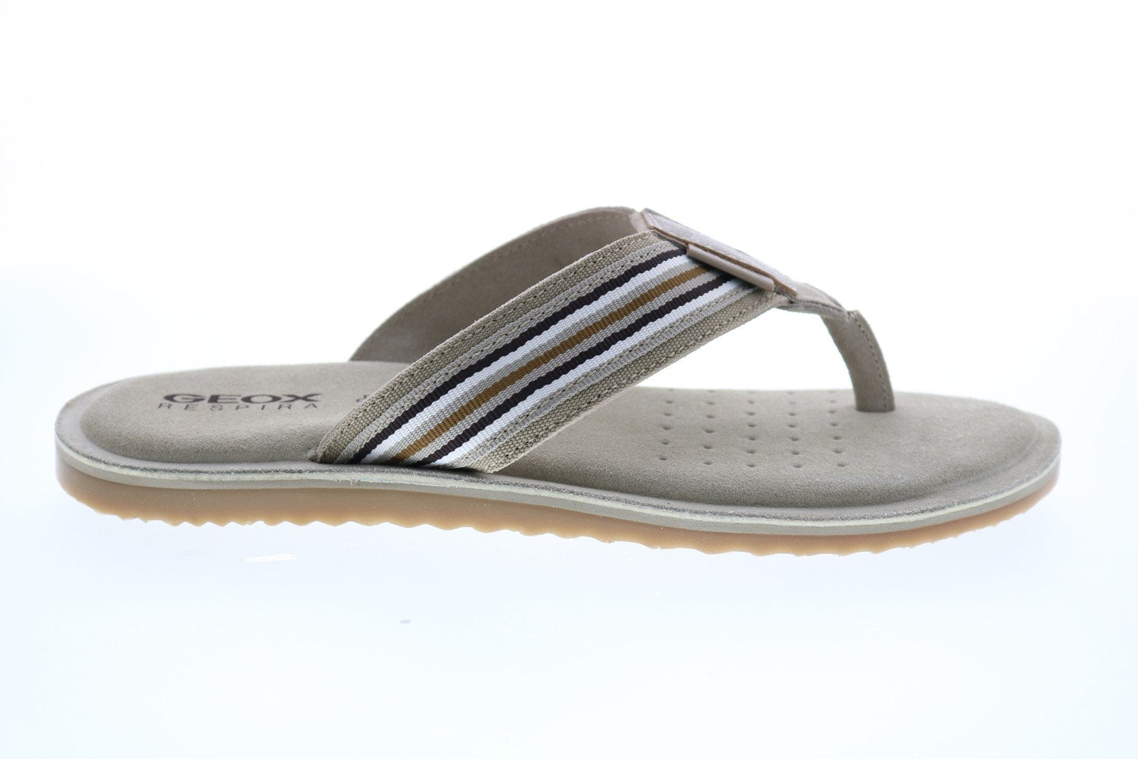 referir jurado hélice Geox U Artie B Mens Gray Leather Slip On Flip-Flops Sandals Shoes - Ruze  Shoes