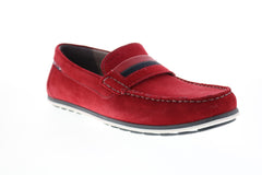 Geox U Mirvin U924LA00022C7000 Mens Red Loafers & Slip Ons Moccasin - Ruze Shoes