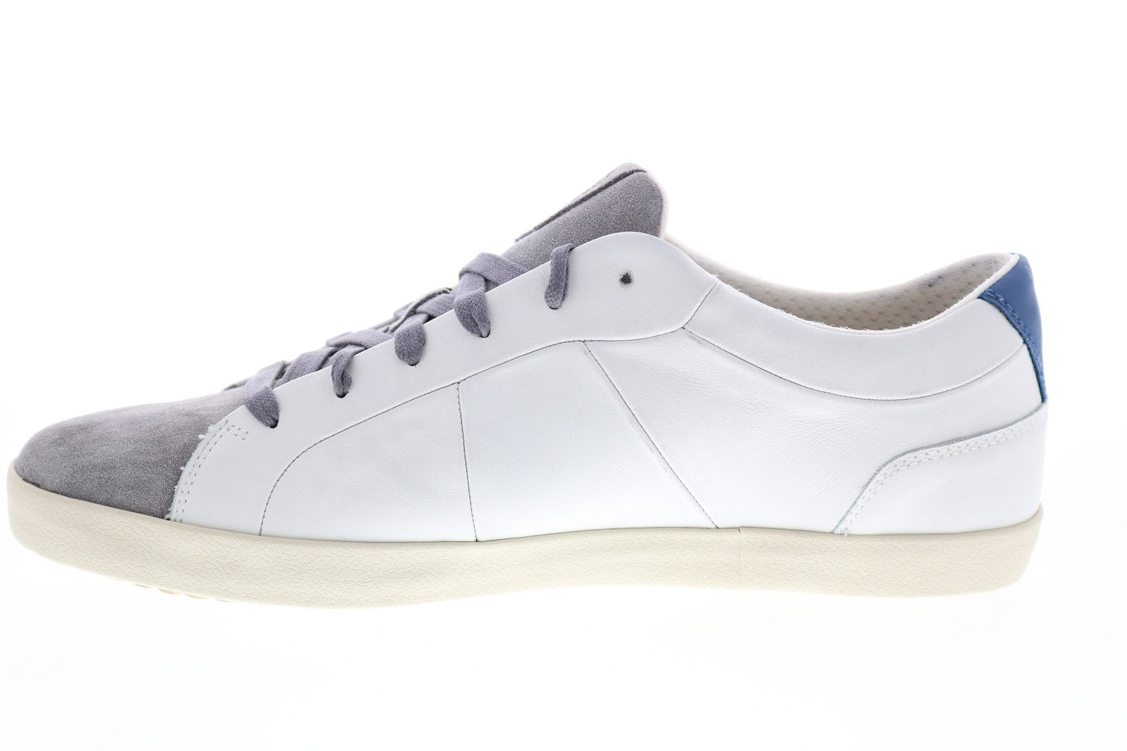 Geox U Warley U926HA04322C0284 Mens White Leather Lace Up Euro Sneaker - Ruze