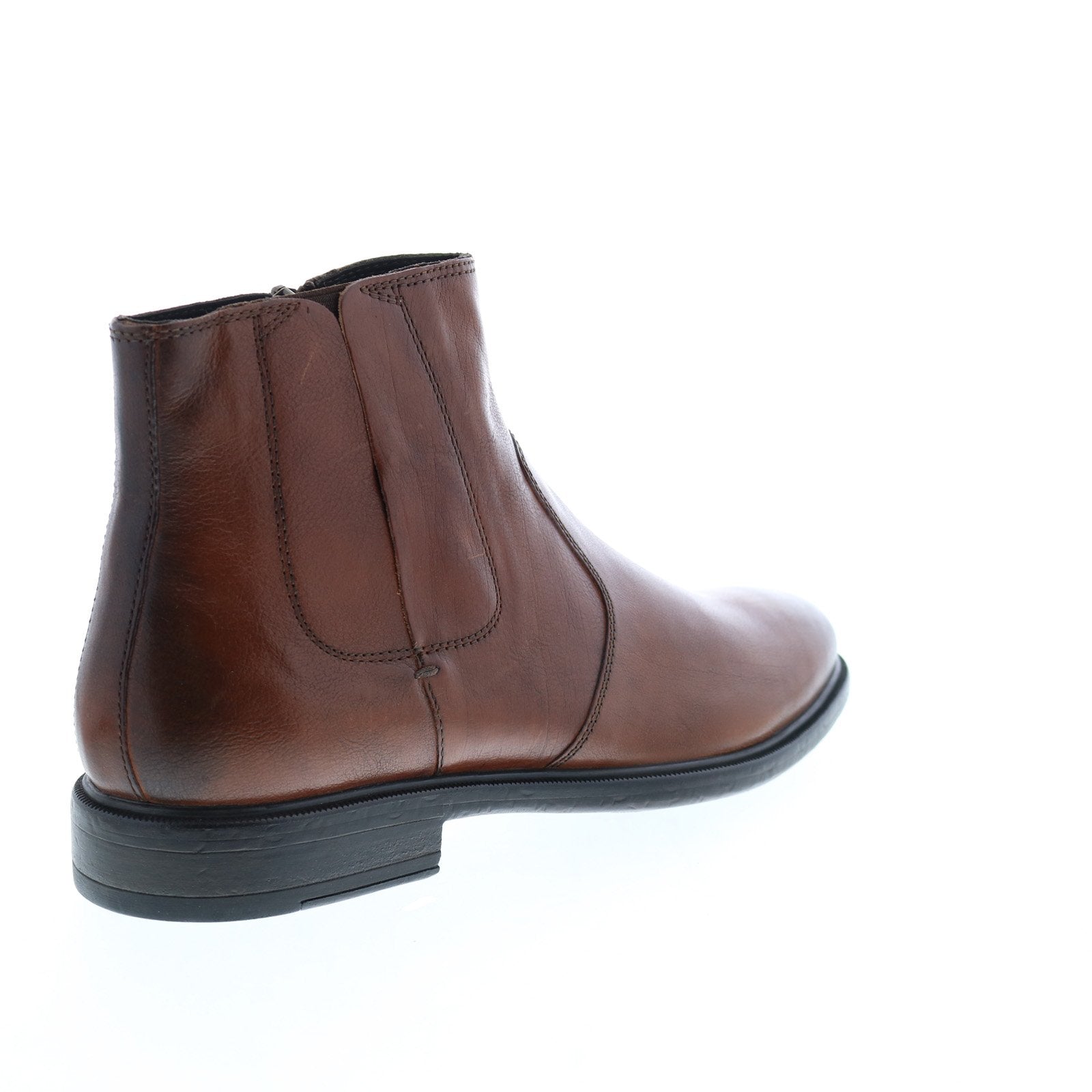 Geox U U947HD0001JC6003 Mens Brown Leather Zipper Chelsea Boot - Ruze Shoes
