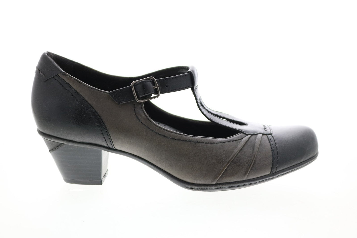Earth Wanderlust Womens Black Leather Mary Jane Flats Shoes - Ruze Shoes