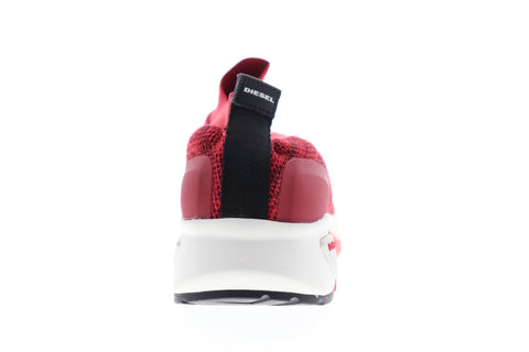 Diesel S-KB ATHL Sock Y01881-P2199-T4041 Mens Red Canvas Athletic Walking Shoes