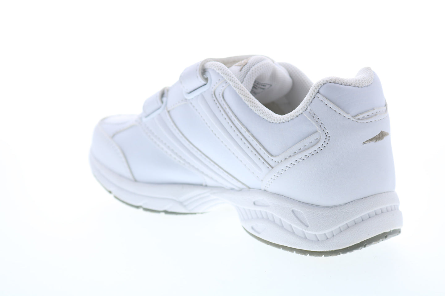 Avia A344WWSY Womens White Leather Low Top Walking Athletic Shoes ...