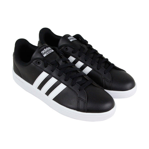 Adidas Advantage B74264 Mens Black Leather Lifestyle Sneaker Ruze