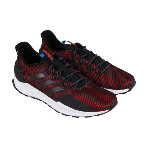 Adidas Questar Trail Mens Red Lace Up Lifestyle Shoes - Ruze Shoes