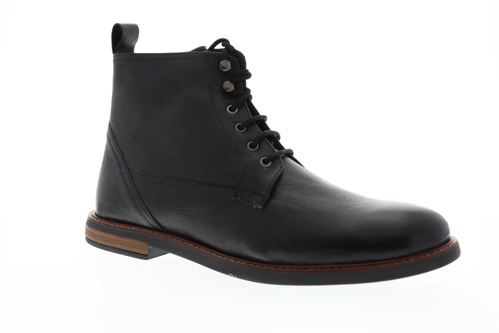 mens black leather casual boots