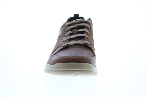 Enredo erupción Escarpa Rockport City Edge Lace Up CH2617 Mens Brown Leather Lifestyle Sneaker -  Ruze Shoes