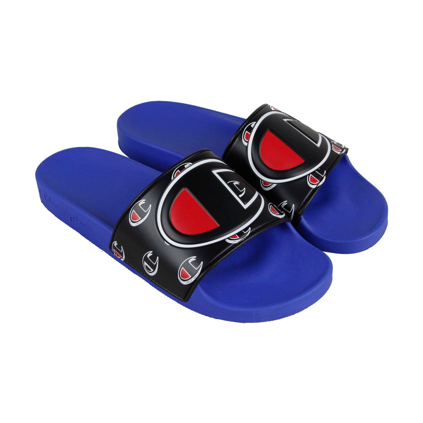 champion ipo repeat blue slide sandals