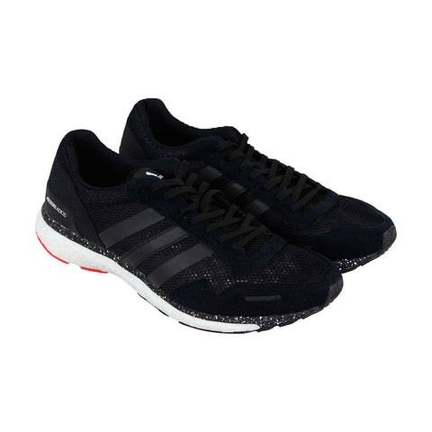 salvar esposas Polvo Adidas Adizero Adios 3 CM8356 Mens Black Mesh Lace Up Athletic Running -  Ruze Shoes