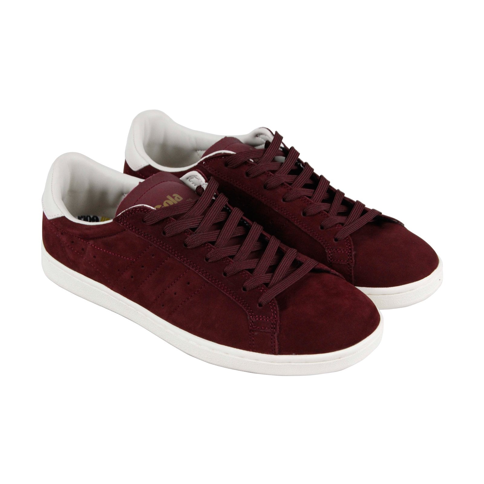Gola Tennis 79 CMA392 Mens Burgundy Suede Lace Up Lifestyle Sneakers S ...