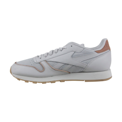 reebok classic leather rm mens white leather athletic training shoe