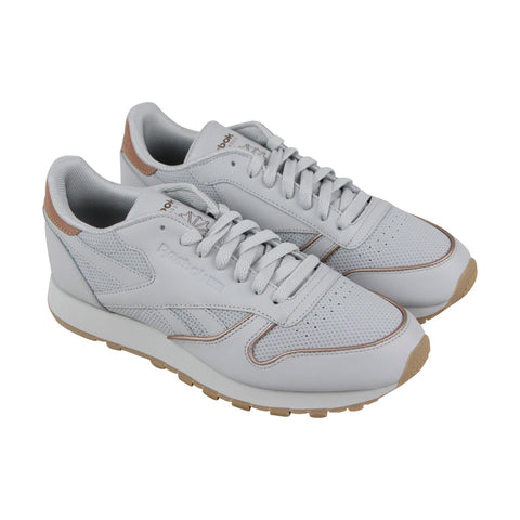 reebok classic leather rm mens white leather athletic training shoe