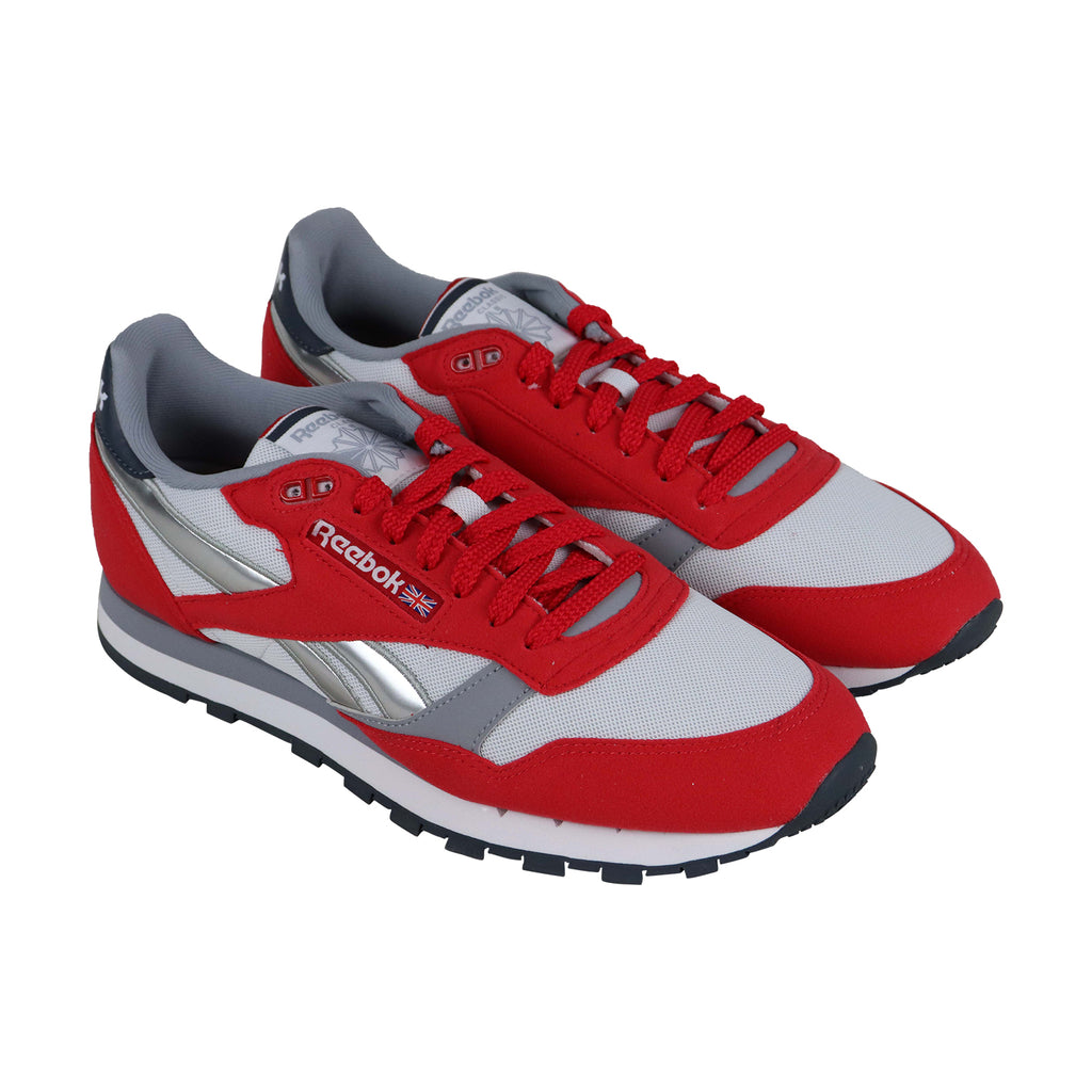 Reebok Classic Leather CL CN3778 Mens Red Mesh Casual Low Top Sneakers ...