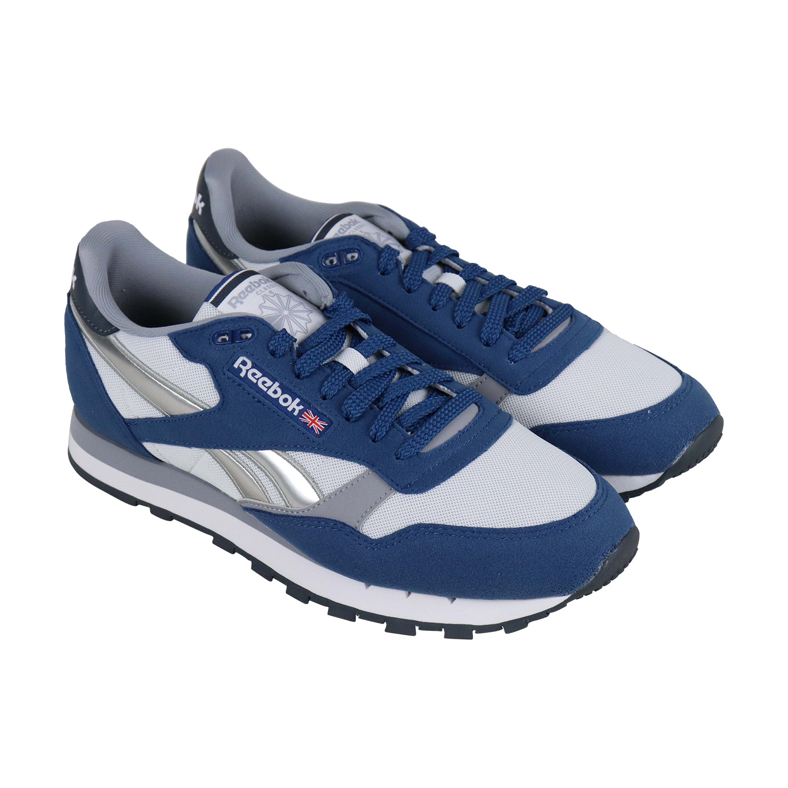 Reebok Classic Leather CN3781 Mens Blue Mesh Casual Lifestyle Sneakers