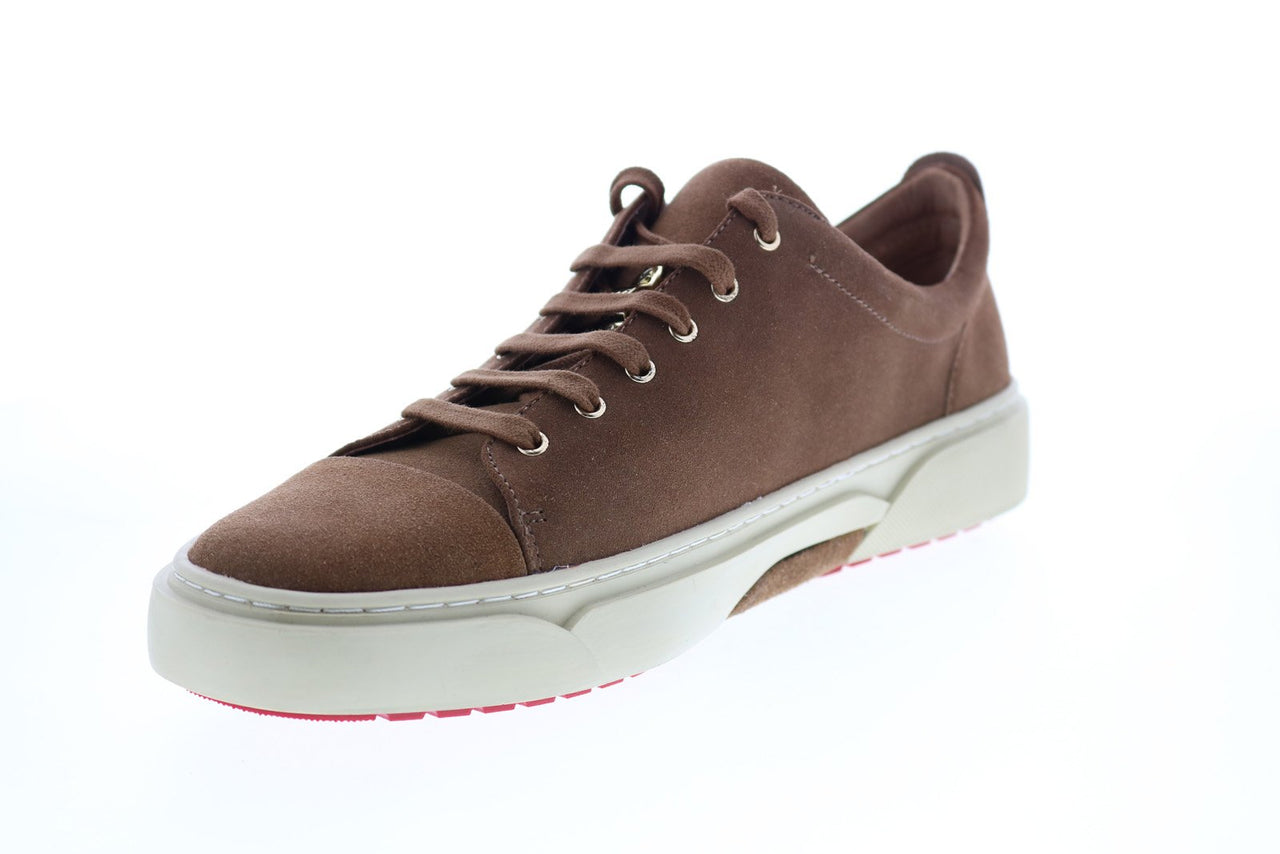 TCG Creuzot Mens Brown Suede Low Top Lace Up Lifestyle Sneakers Shoes ...