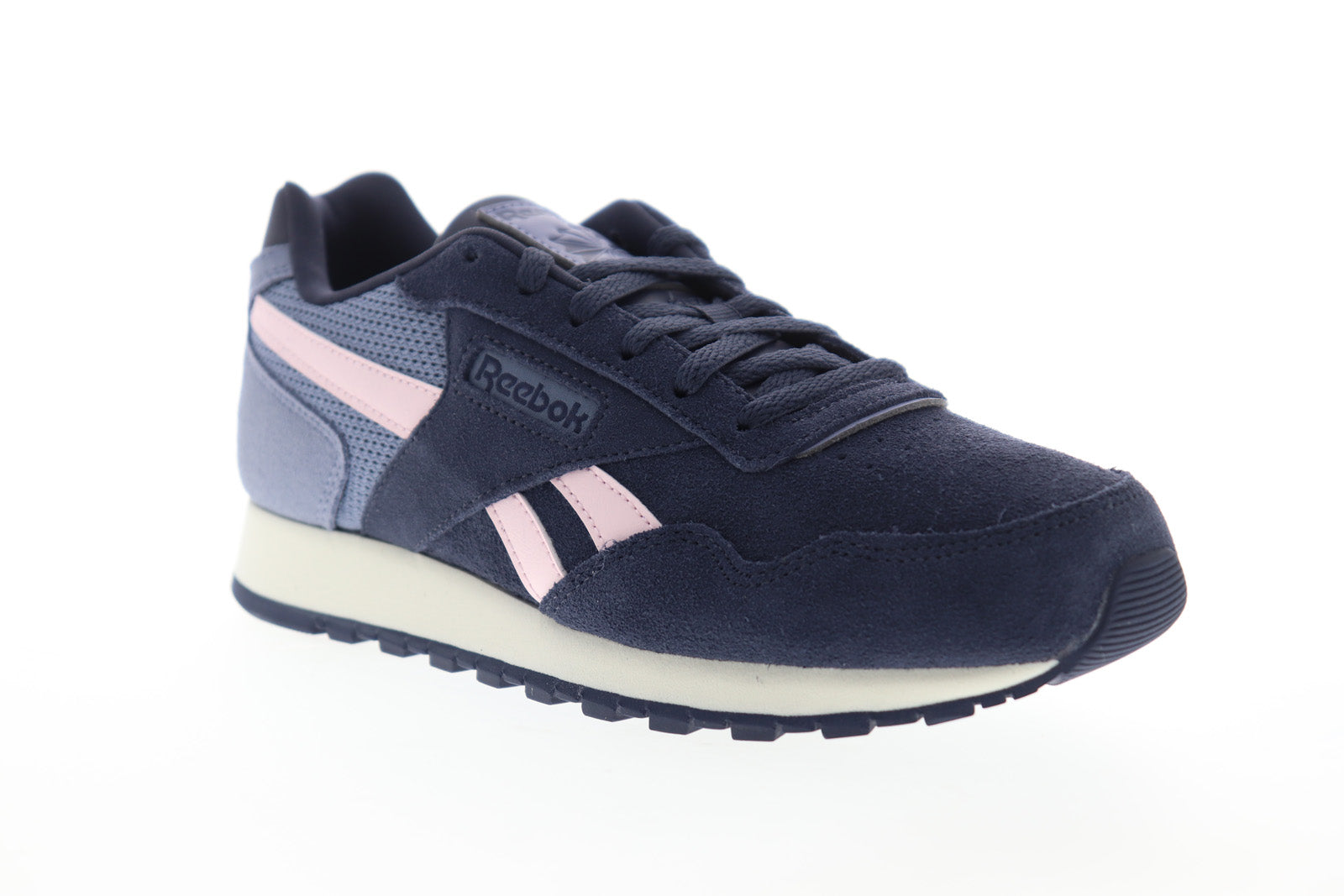 reebok classic leather suede navy pink