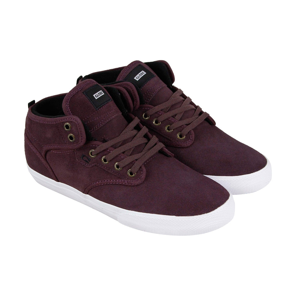 Globe Motley Mid GBMOTLEYM Mens Red Suede Lace Up Skate Sneakers Shoes ...