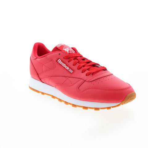 Reebok Classic Leather GY3601 Mens Red Lace Up Lifestyle Sneakers Shoe - Shoes