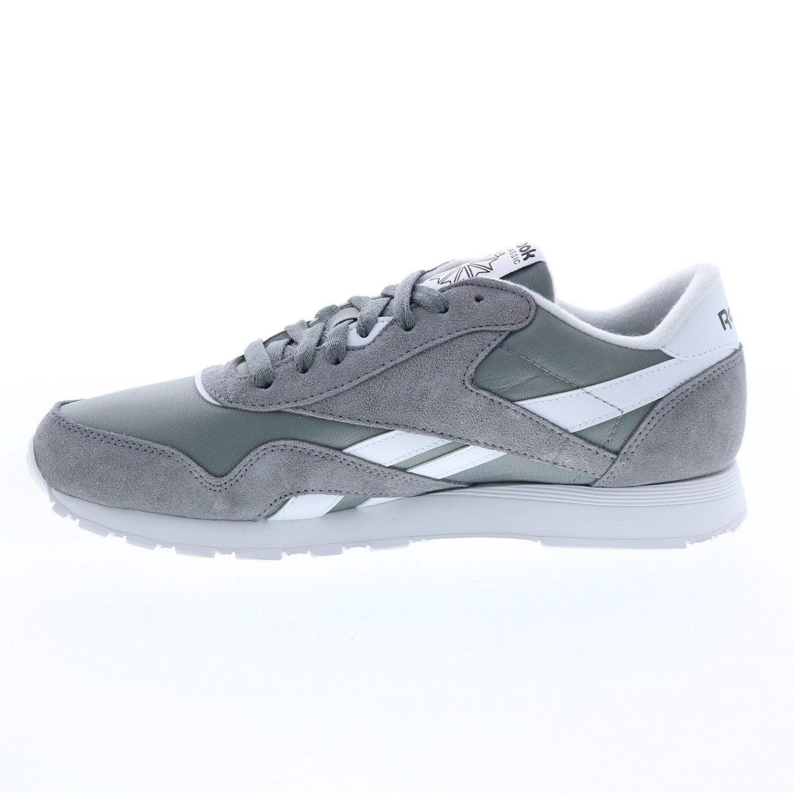 Reebok Classic Nylon GY7233 Mens Gray Suede Lifestyle Sneakers - Ruze Shoes