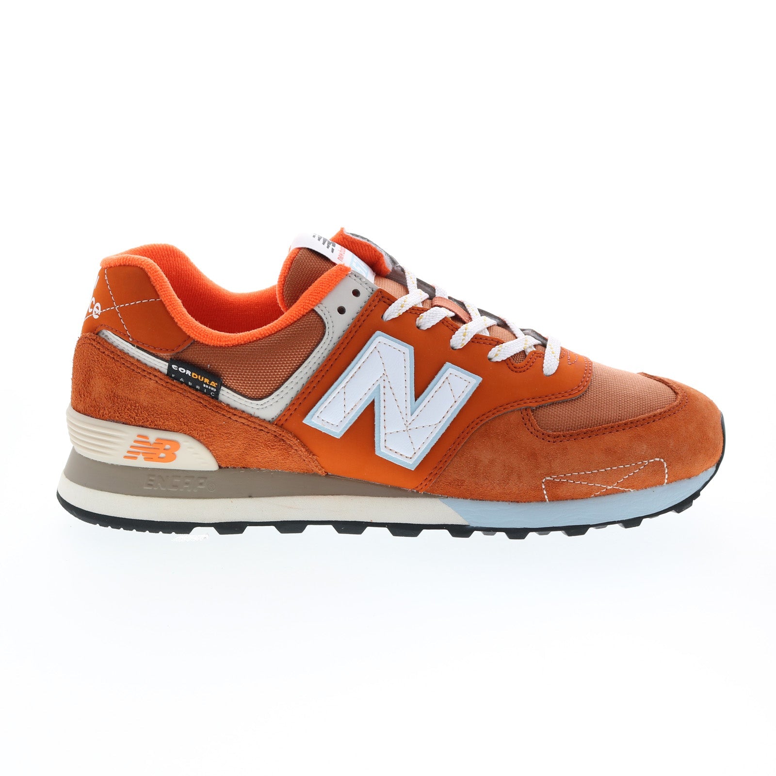 New Balance ML574HS2 Orange Suede Lace Lifestyle Sneakers - Ruze Shoes