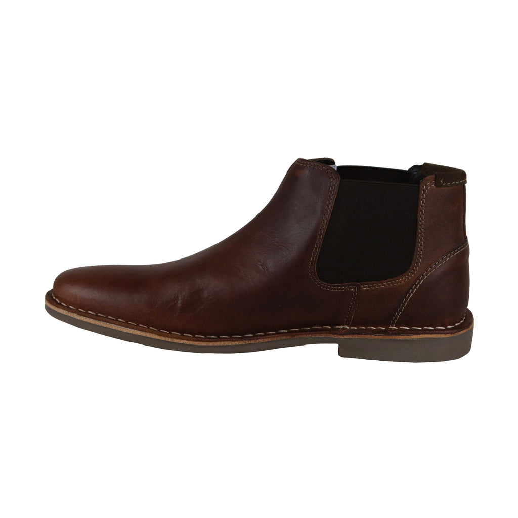 Steve Madden P-Impass Mens Brown Leather Slip On Chelsea Boots Shoes ...