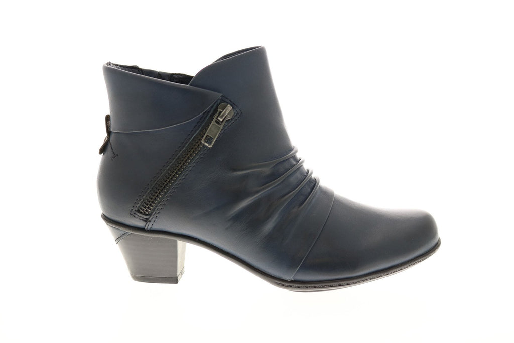 Earth Pegasus Soft Leather Womens Blue Leather Ankle & Booties Boots ...