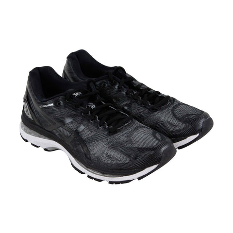 lo hizo Comité baños Asics Gel Nimbus 19 T700N-9099 Mens Black Mesh Lace Up Athletic Runnin -  Ruze Shoes